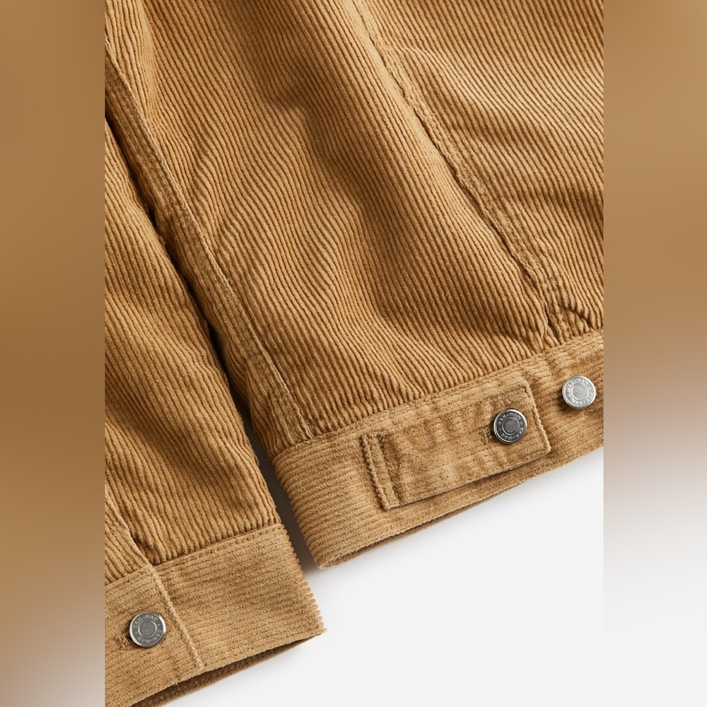 Men’s XS H&M Teddy Lined Sherpa Corduroy Jacket - Picture 2 of 11